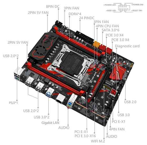 MACHINIST X99 RS9 / E5 2690 v4 / 16GB lga2011 Комплект XEON 2011 v3. Харків