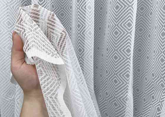 Тюль VR-Textil 2002т Жаккард Белый 400х270 см (42-1048) Киев