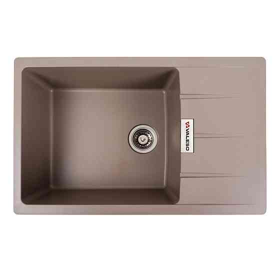 Гранітна мийка для кухні VALESO 7850 ROMA матова Дюна Коломия