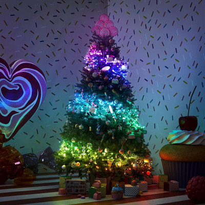 Гірлянда Twinkly Smart LED Dots 200 RGB LED Lights String, Clear Wire, Plug, IP44 10м (TWD200STP-TEU) Вінниця - фото 5