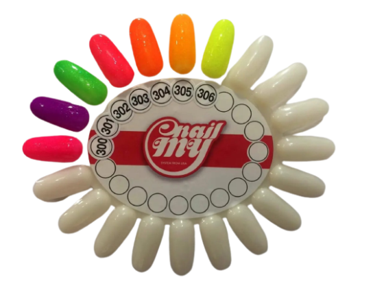 Гель лак My nail 9 мл №300 малиновый с мелким глитером Киев