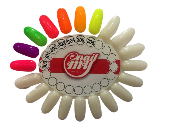 Гель лак My nail 9 мл №300 малиновый с мелким глитером Киев - изображение 1