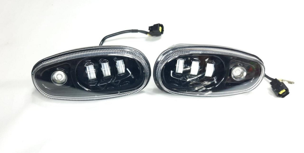 Фари LED ближнє світло 45W+45W W/Y Daewoo Lanos, денний ходовий вогонь Вінниця - фото 1