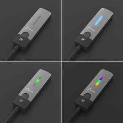 Переходник USB-C M to HDMI F 8K 60Hz LED RGB J5create (JCA157-N) Винница