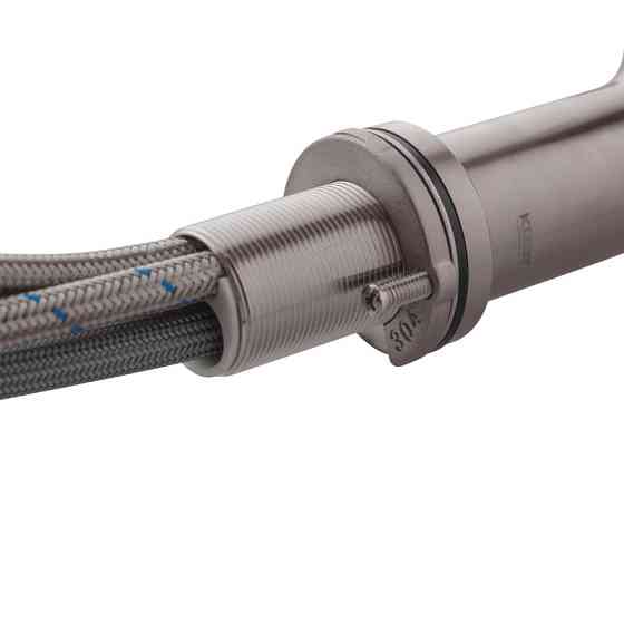 Смеситель для кухни с выдвижным изливом Koer KI-70021-02 (из нерж. стали) (Цвет нерж) (KR4798) Киев