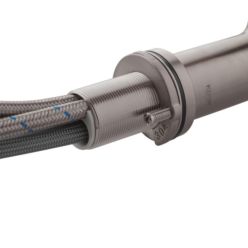 Смеситель для кухни с выдвижным изливом Koer KI-70021-02 (из нерж. стали) (Цвет нерж) (KR4798) Киев - изображение 6