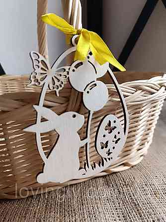 Сувенир к Пасхе, стилизованная деревянная открытка для поздравления. Ирпень