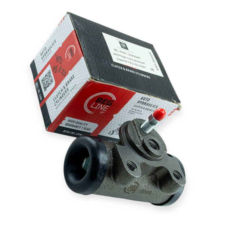 Цилиндр заднего тормоза ГАЗ 53, 4301, 3307, 3308, 3309 (поршень d-38 мм) (ЗТЦ) колесный Мукачево - изображение 1