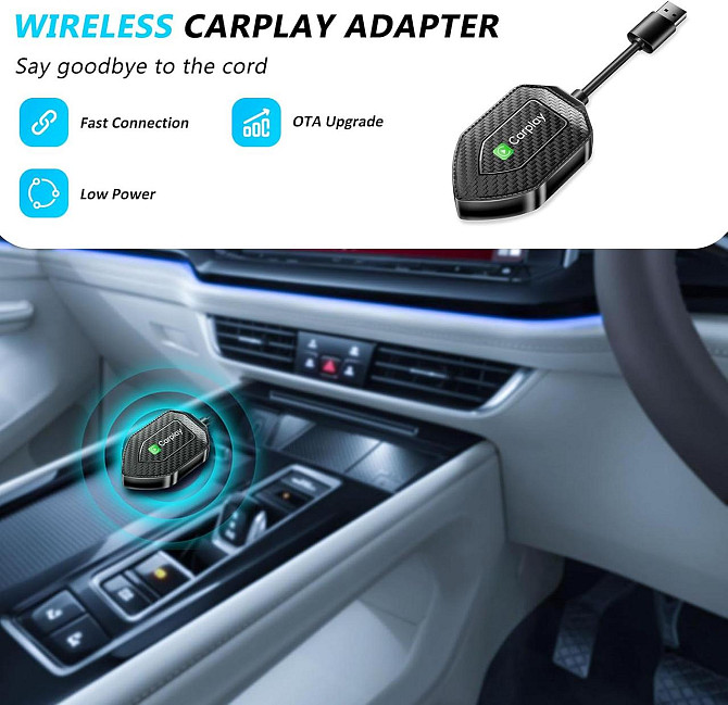 CarPlay бездротовий адаптер Android Auto, Карплей для перетворення дротого на бездротовий для авто з Київ - фото 3