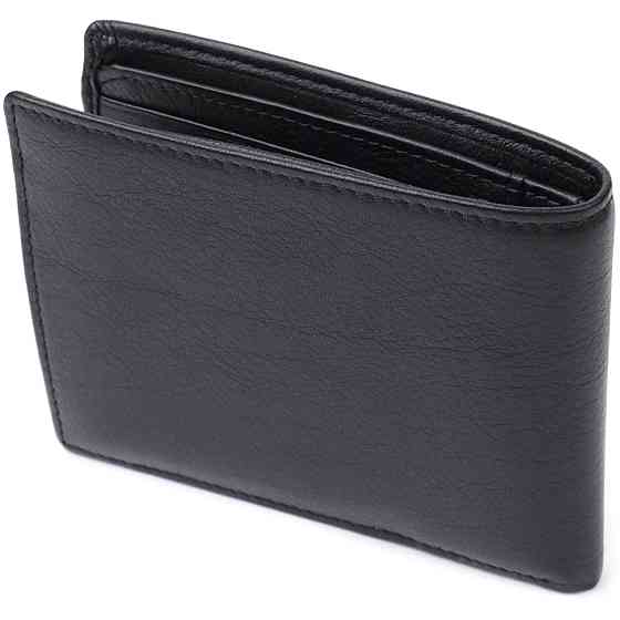 Мужской кошелек без застежки из натуральной кожи Tony Perotti 20843_1 (534+rfid nero) Черный Киев