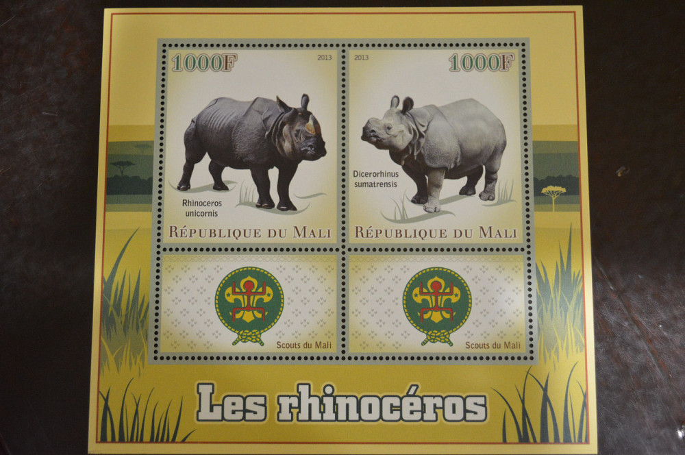 Мали. Марки. Фауна. Блок. 2013 год (В-3) Полтава - изображение 1