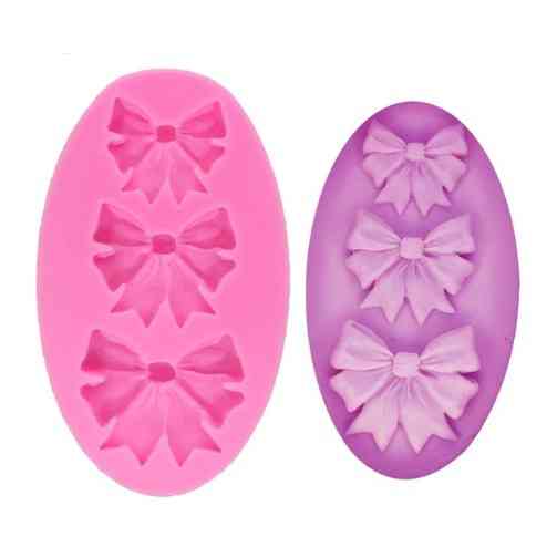 Молд силиконовый Бантики 50 на 87 мм розовый Киев