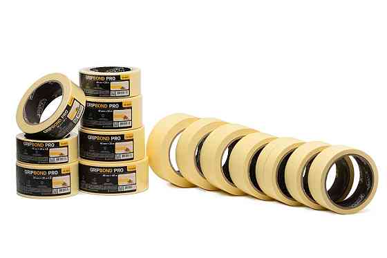 Стрічка малярна універсальна MASTERTOOL GripBond Pro 48 мм×30 м жовта 79-9929 Коломыя
