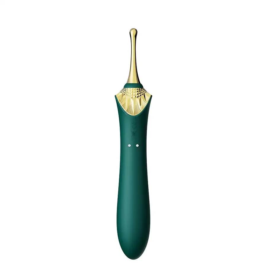 Мультифункціональний вібратор Zalo — Bess 2 Turquoise Green, 4 насадки, підігрів Львів - фото 10