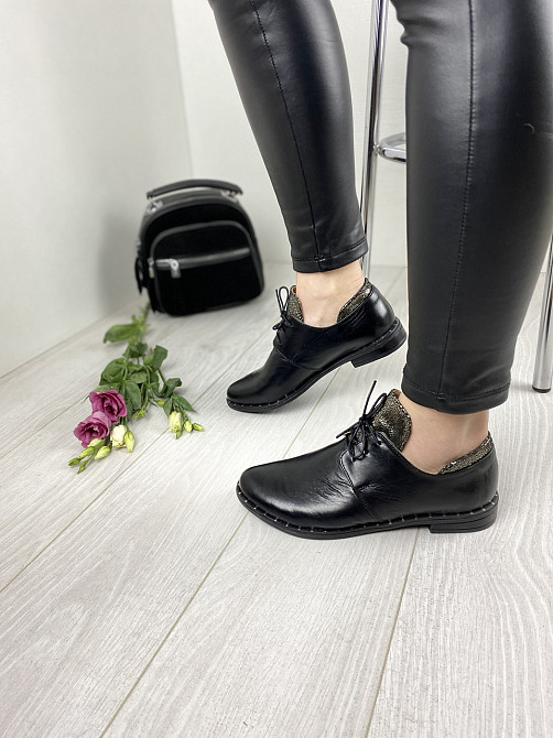 Vesna Туфлі жіночі VESNA 2429 чорні (весна-осінь, шкіра натуральна) (4152) лише 36р.та 37р. Коломия - фото 2