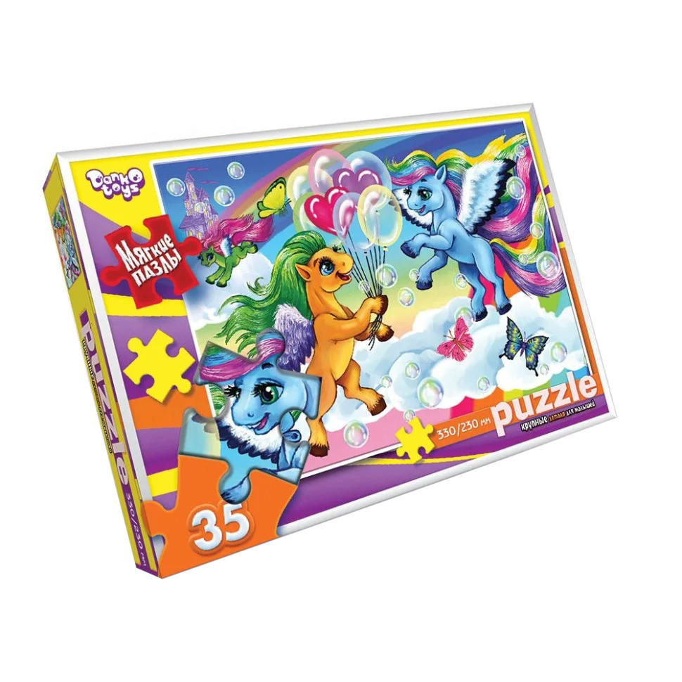 М'які пазли "Пегас із кульками" S35-10-08, 35 елементів Вінниця - фото 1