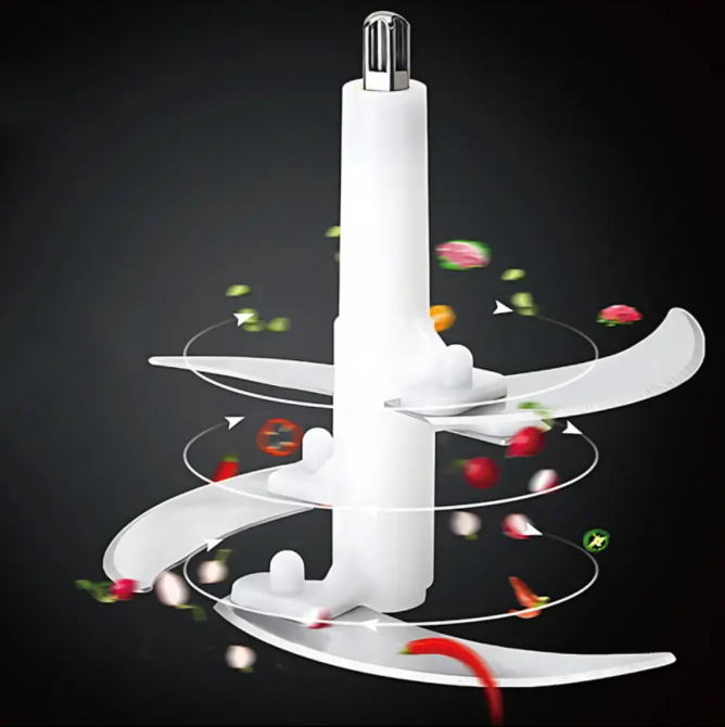 Блендер-подрібнювач 3 л з двоярусним ножем з нержавіючої сталі, 2 швидкості, чаша з кришкою 600ВТ Одеса - фото 2