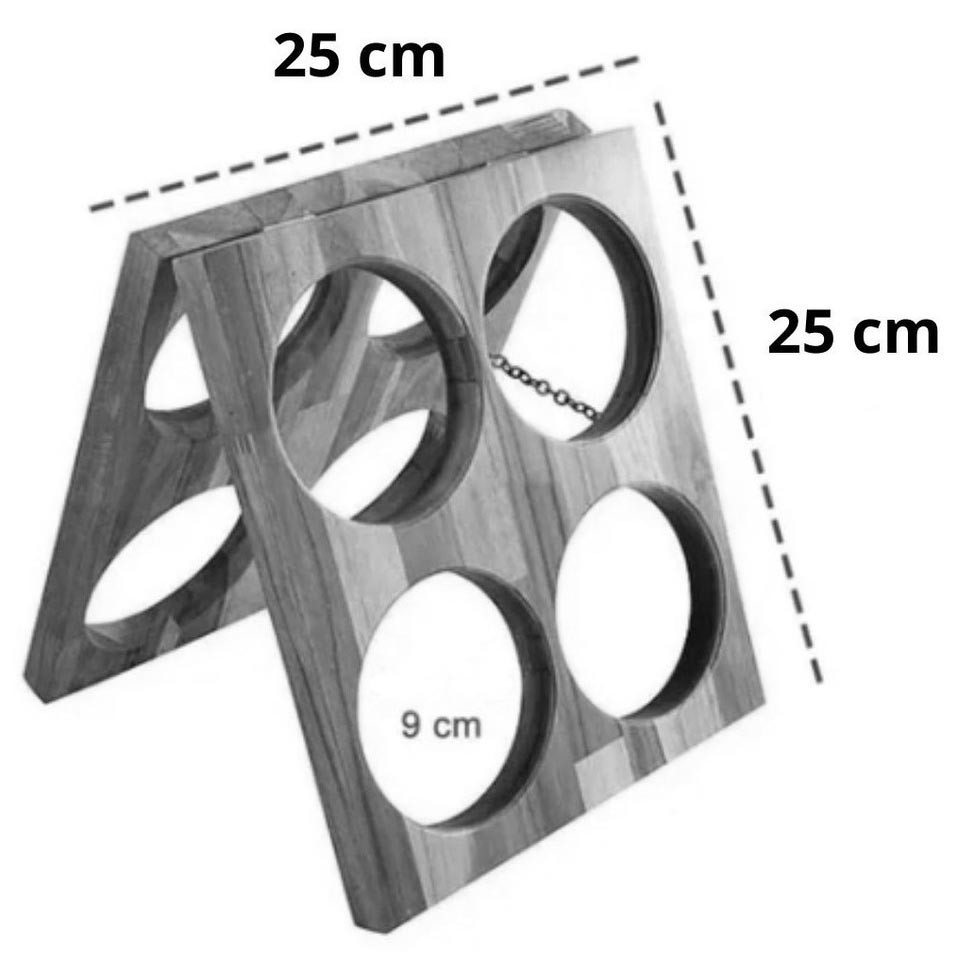 Настільна винна полиця "Тонмель" капучино Миколаїв - фото 2