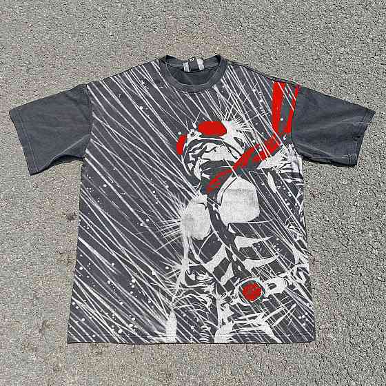 Футболка чоловіча з принтом аніме Аніме Камен Рідер Такесхі оверсайз (S/M/L) Черний Дніпро