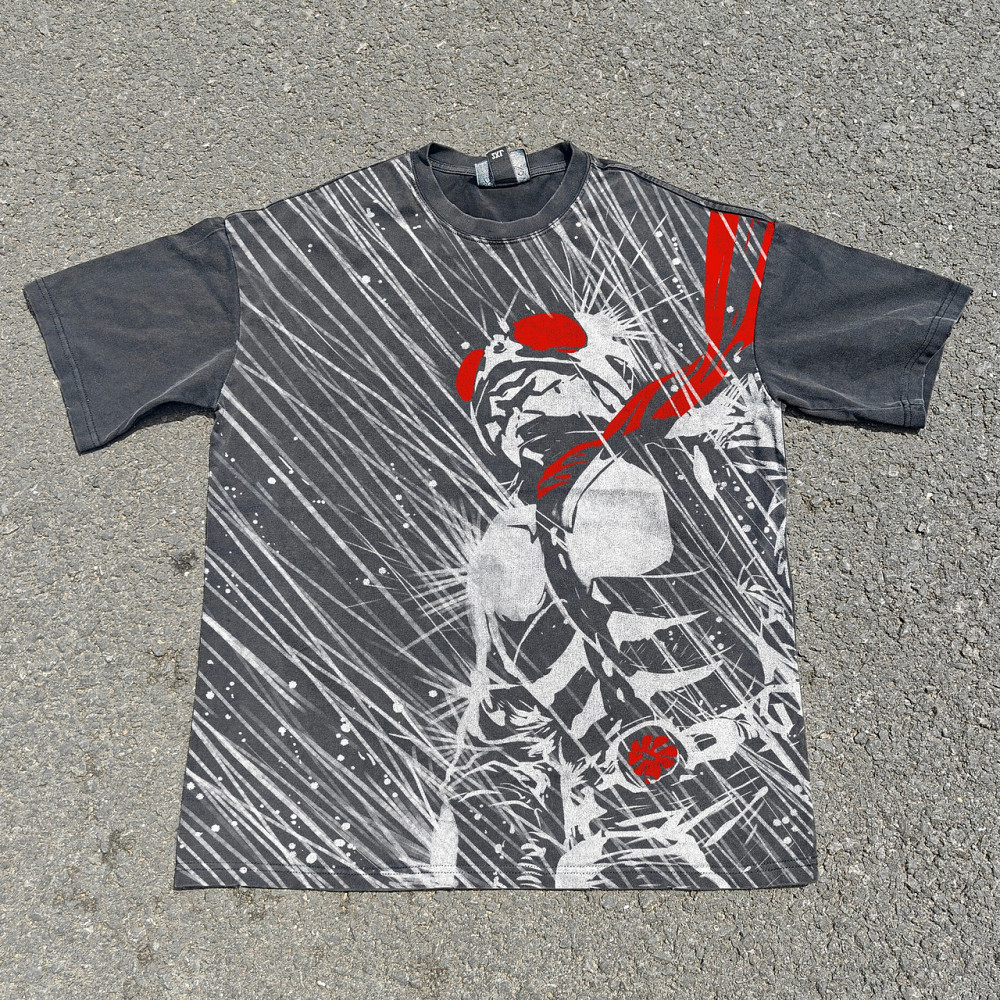Футболка чоловіча з принтом аніме Аніме Камен Рідер Такесхі оверсайз (S/M/L) Черний Дніпро - фото 6