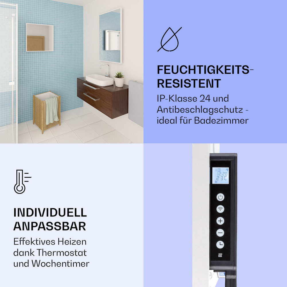 La Palma 500 умный обогреватель 2-в-1 инфракрасный конвектор 60x60см 500Вт переднее зеркало 500Вт (60 x 60см) Ровно - изображение 6