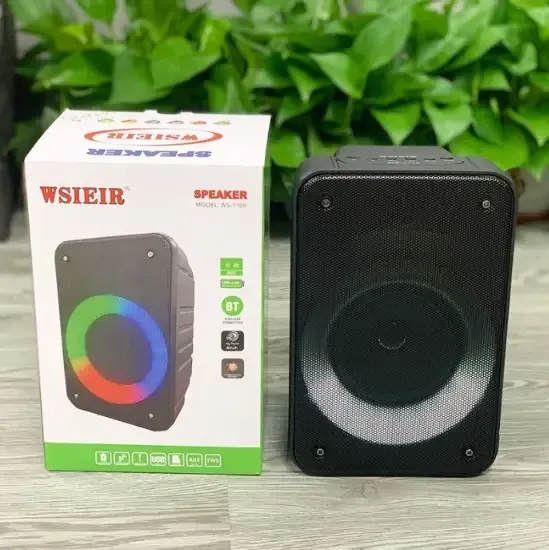 Портативна Bluetooth колонка Wsieir WS-1109 з LED, FM, USB, TF, TWS, 4" динамік, 10Вт Одеса - фото 2