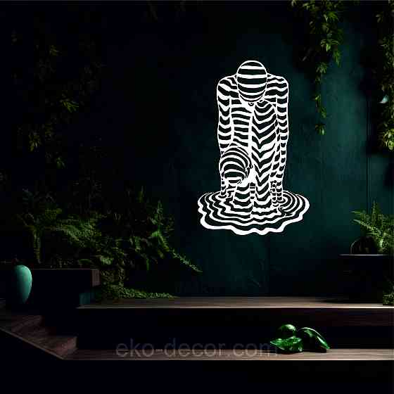 Декоративное настенное Панно «Человек» Декор на стену Білий, 70*44 см Киев