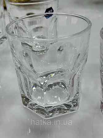 Набір склянок OLens "Тетра" 280 мл 6 шт. низький прозорий для дому та ресторанів 102-687 Київ