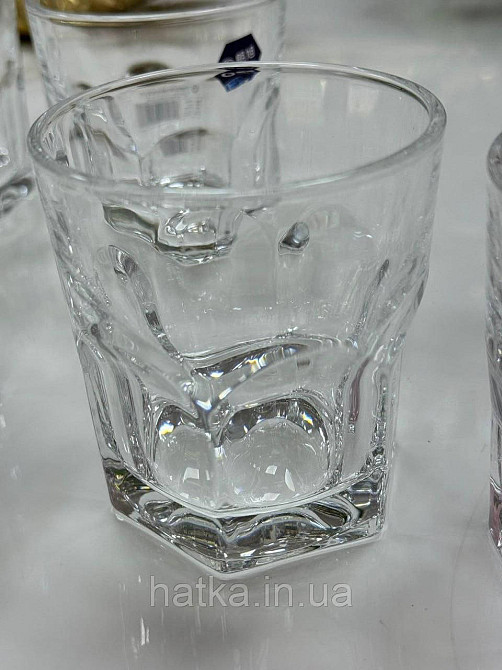 Набір склянок OLens "Тетра" 280 мл 6 шт. низький прозорий для дому та ресторанів 102-687 Київ - фото 2