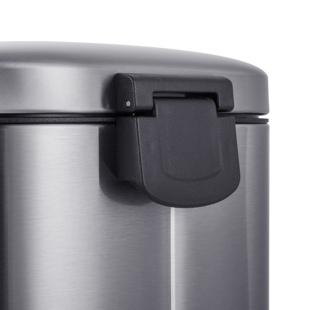 Мусорное ведро с плавным закрытием овальное Mixxus Premium Topper-TC0205 SS Color 5л цвет нержавейка (MI7059) Харьков - изображение 10