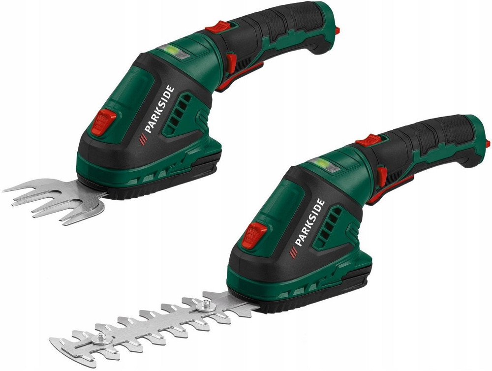 Акумуляторний Кусторіз триммер ручний з 2 насадками для живоплоту Parkside (PGSA 4 B3) Нововолинськ - фото 3