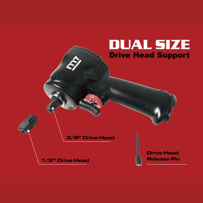 Гайкокрут пневматичний Mighty Seven NC-4600-14KIT 1/2"- 3/8" 9000 об/хв 813/678 Нм Львів - фото 3
