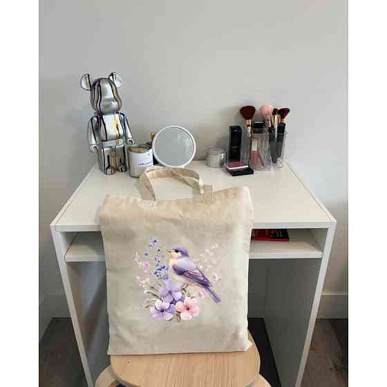 Екошопер BookOpt BK 4106 Пташка на квітах бежевий Київ