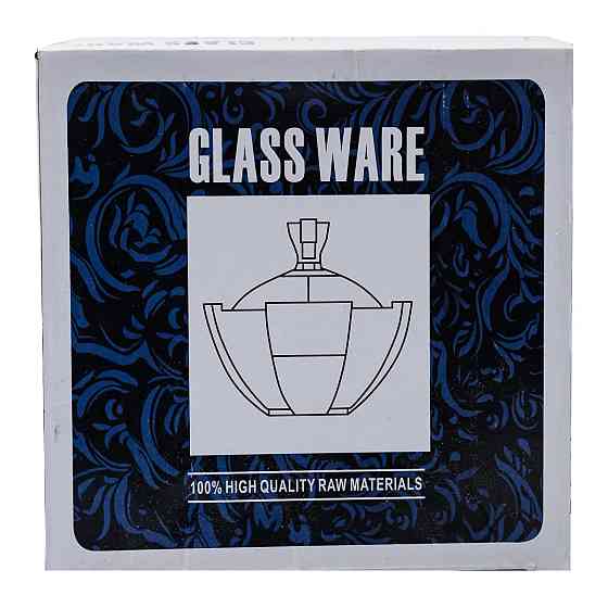 Yiwu Цукорниця з кришкою Ø 15 см ваза цукорниця кругла скляна HP-4-120 Київ