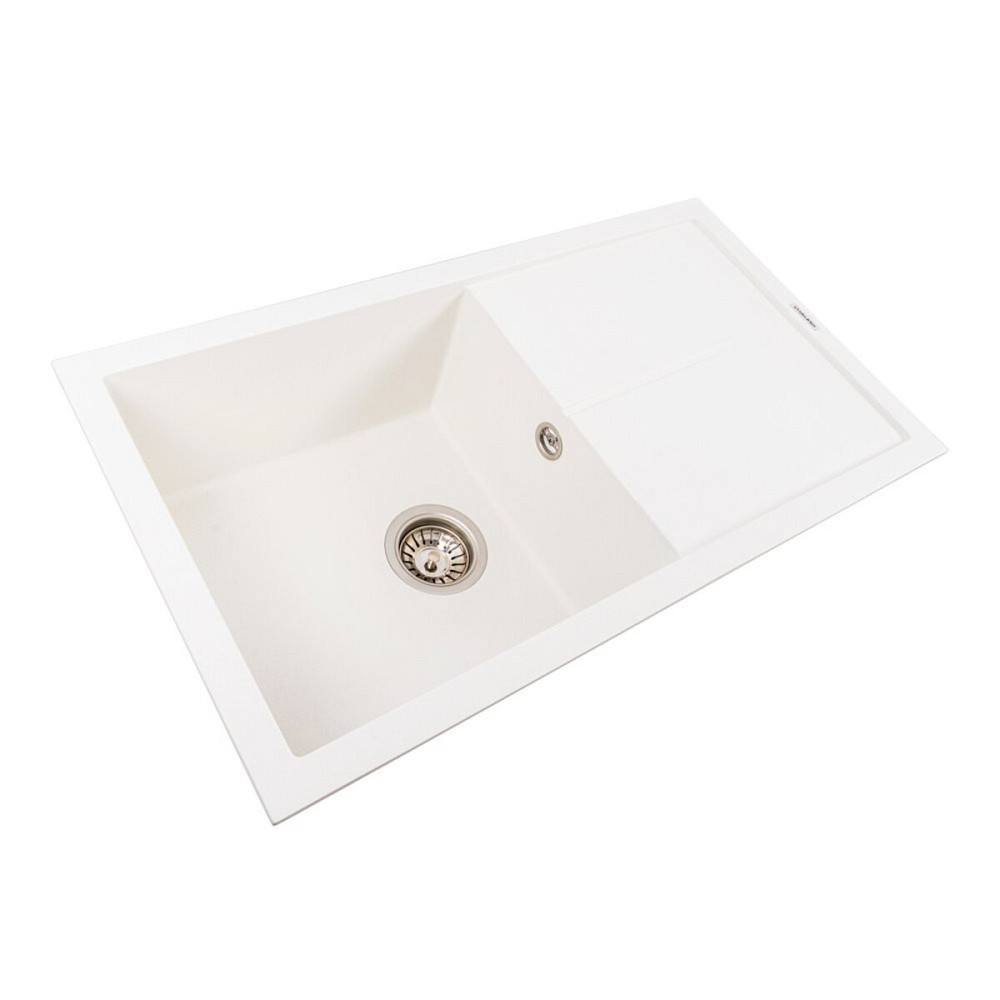 VALESO Гранітна мийка для кухні VALESO SOLID 7843 матова Білосніжна Київ - фото 2