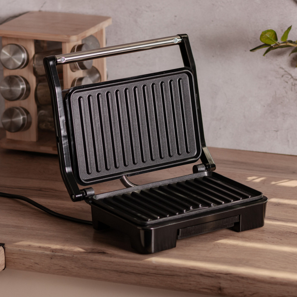 Електрогриль притискний з антипригарним покриттям 850 Вт Sokany SK-223 Київ - фото 9