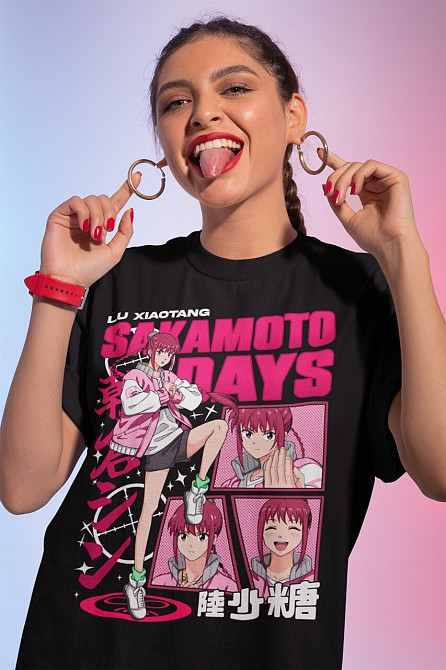 Футболка чоловіча з аніме принтом Аніме Вінтаге Спекіал Манга оверсайз (S/M/L) Чорний AnimeJ0518 Дніпро - фото 1