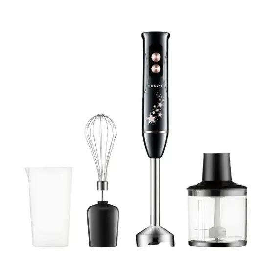 Ручной блендер 2 в 1 SK-02013, 600 Вт, Power Bell, нержавеющий вал, защита от брызг, съемные аксессуары Одесса