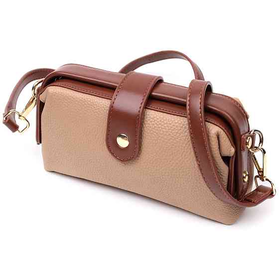 Стильний клатч з цікавою клямкою з натуральної шкіри (Vintage) Київ