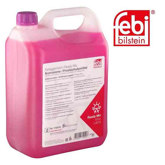 Febi 172010 — Антифриз G12+ (фіолетовий) Ready Mix -35°C 5L | Готовий до використання та максимальний захист двигуна Ковель