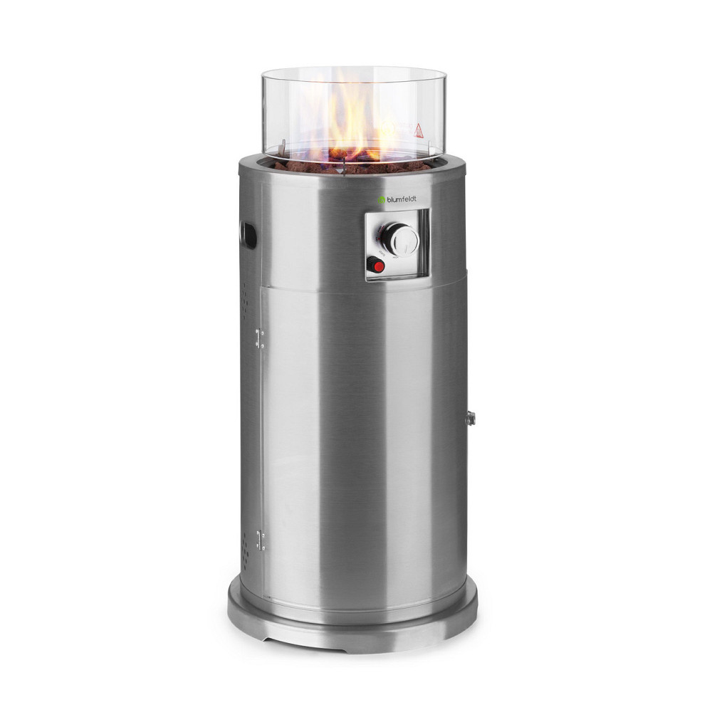 Нагрівач для патіо Lavastone 30 000 БТЕ / 8,8 кВт загартоване скло сталь сріблястий (Німеччина, читати Рівне - фото 1