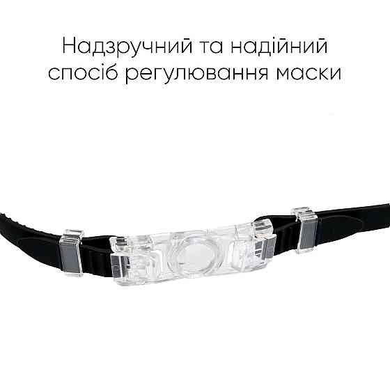 Дитяча маска для плавання Renvo Garsen JR Anti-fog Чорний OSFM (1SM110-01) Киев