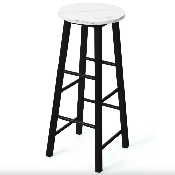 Комплект стільців Costway Eugad з підставкою для ніг Київ - фото 8