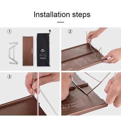 Туристичний стіл Naturehike для пікнику NH17Z001-L зелений (6927595772287) Вінниця - фото 4