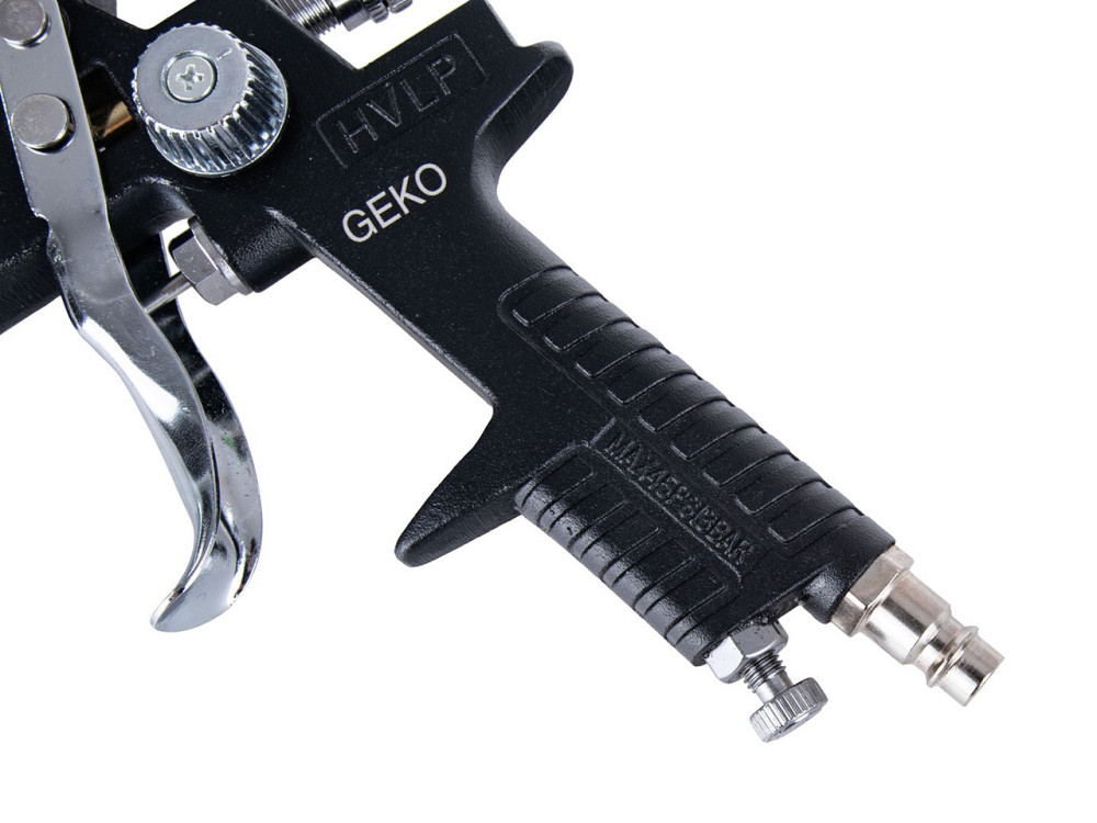 Пульверизатор "GeKo" професійний HVLP з чотирма соплами (1,3; 1,4; 1,7; 2,0 мм), бачок верхній 600 мл Стрий - фото 5