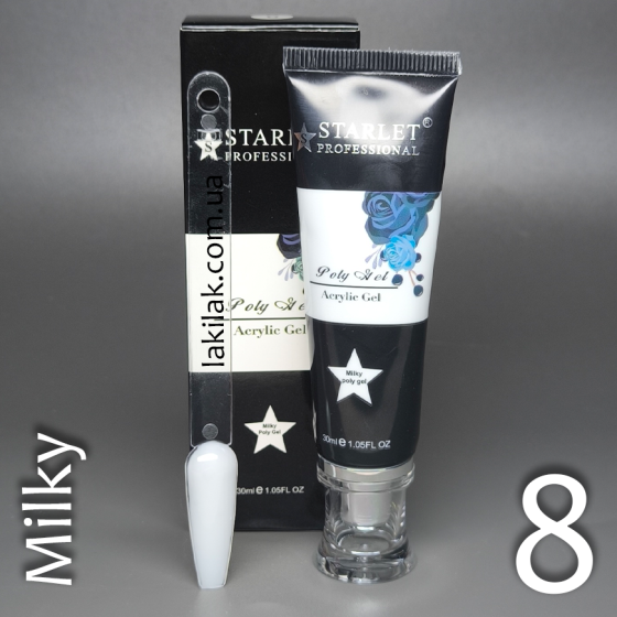 Полігель Starlet Professional №08 (Milky) в тюбику 30мл Херсон