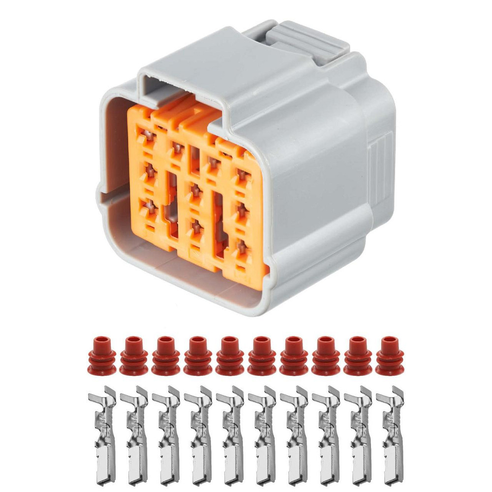 Електричний з'єднувач, 10-контактний Сірий, Пластик, Київ - фото 1