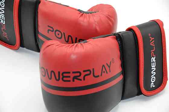 Тренировочные снарядные перчатки для бокса шингарты PowerPlay 3025 черные с красным размер S Киев
