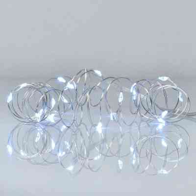 Гирлянда YES! Fun Нить на медной проволоке 20 LED Холодно-белая 2 м Статичная На батарейках (975021) Винница