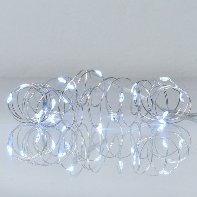 Гирлянда YES! Fun Нить на медной проволоке 20 LED Холодно-белая 2 м Статичная На батарейках (975021) Винница - изображение 1